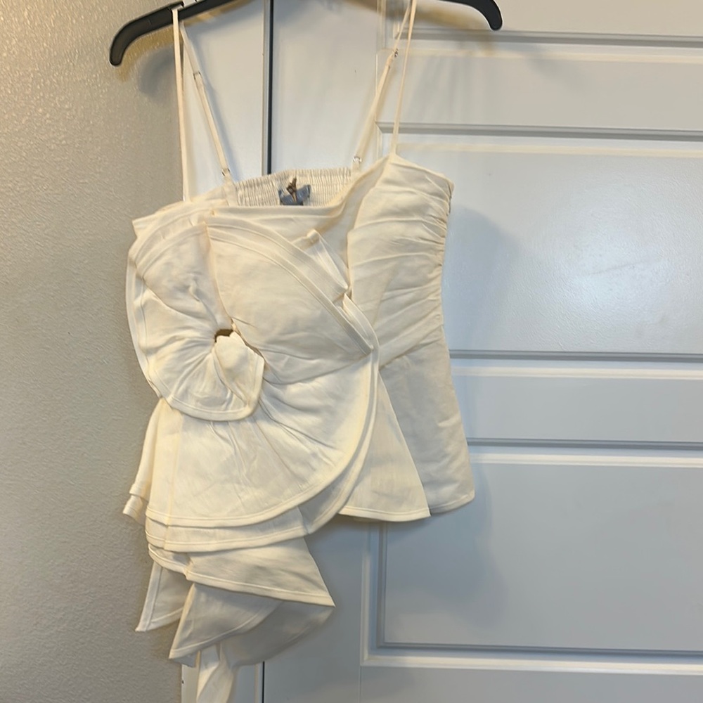 Elegant Cream Women's Top